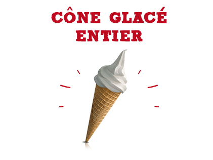 Cône glacé entier